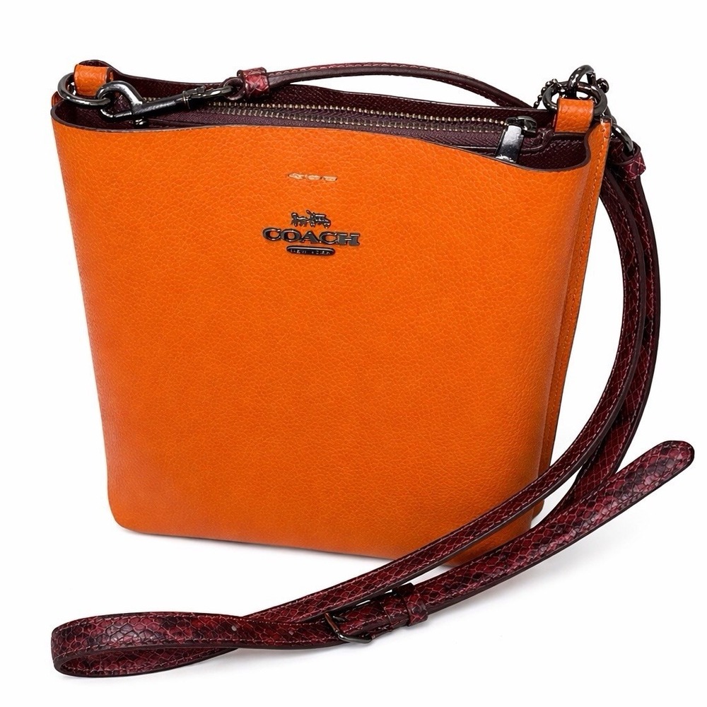 Coach Mollie 22 Crossbody Sunset Pebbled Leather C8901 Retail - Picture 1 of 7